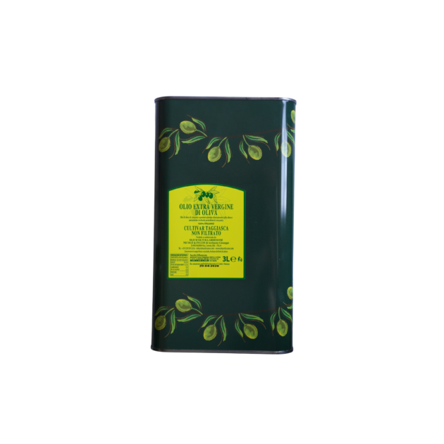Olio Extra Vergine di Oliva - Cultivar Taggiasca - Mosto Latta 3 L