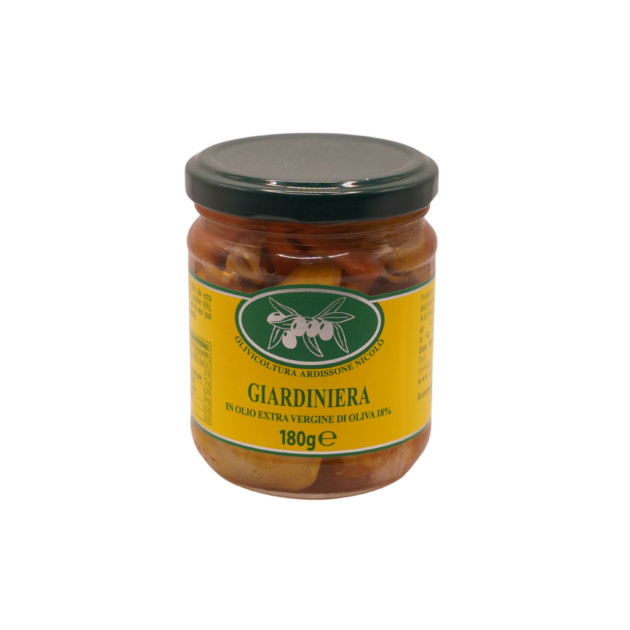 Giardiniera in Olio Extra Vergine di Oliva - Vasetto 180 g.