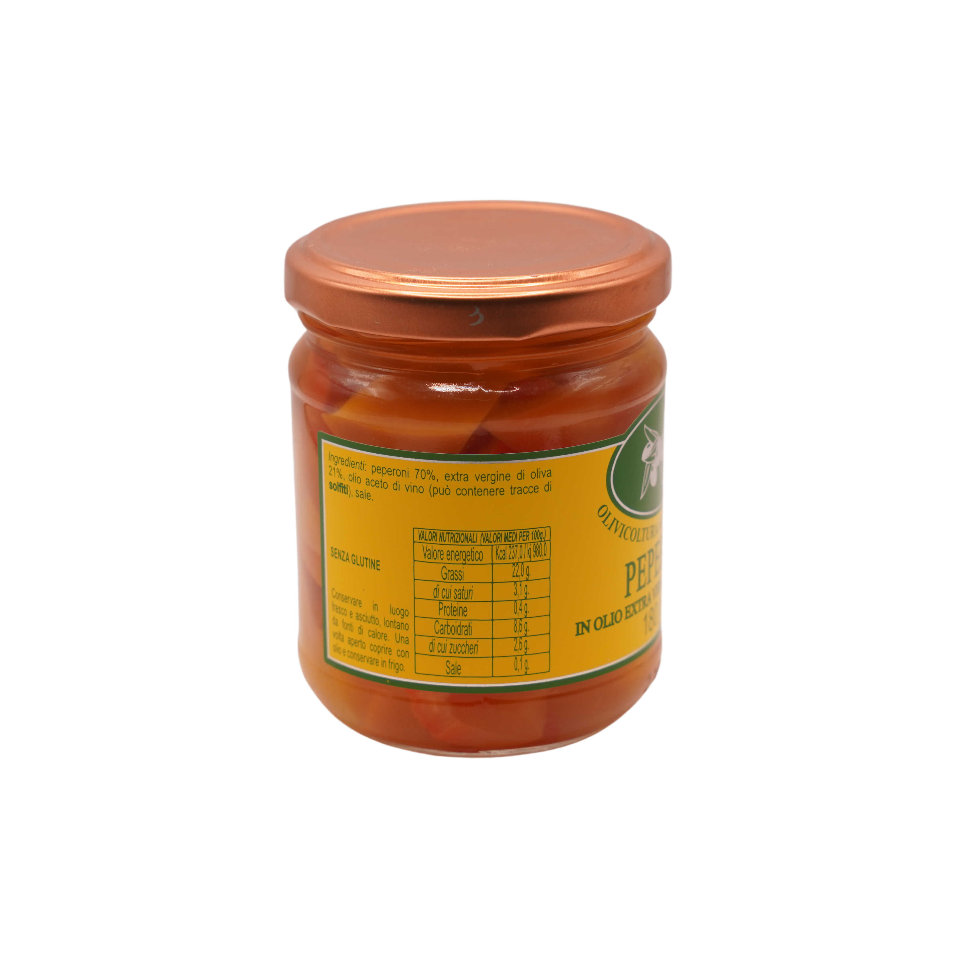 Peperoni in Olio Extra Vergine di Oliva - Vasetto 180 g. - immagine 3