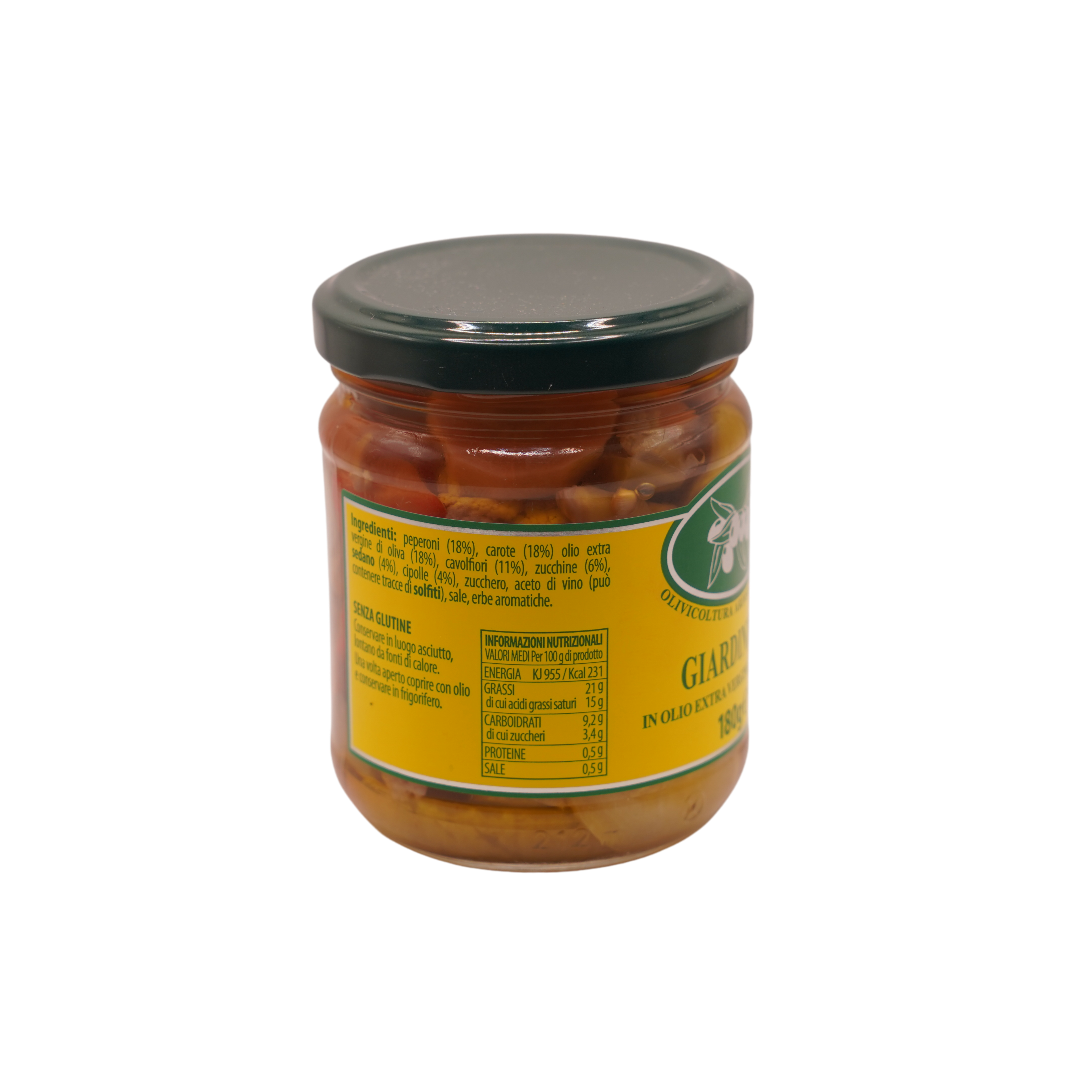 Giardiniera in Olio Extra Vergine di Oliva - Vasetto 180 g. - immagine 2