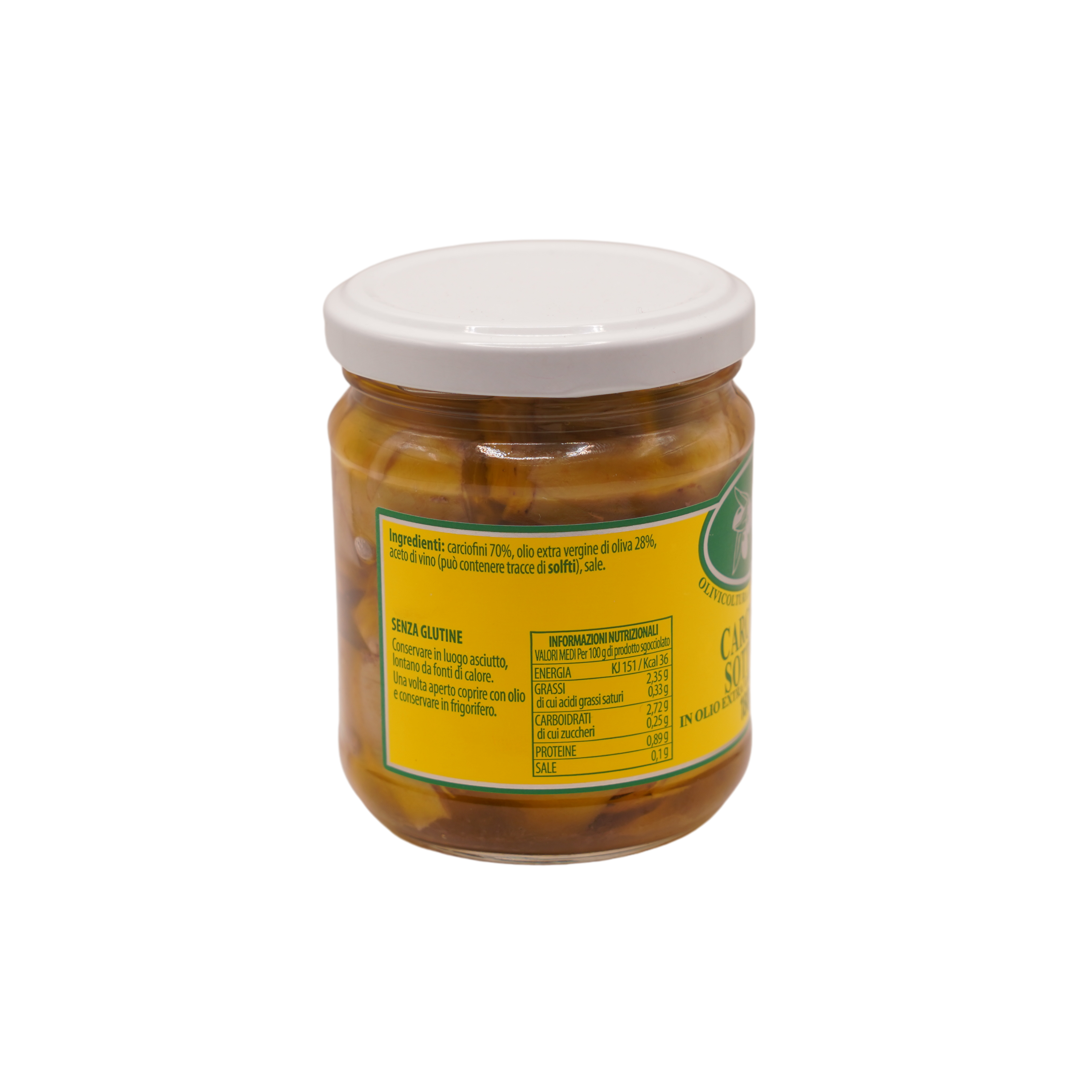 Carciofini in Olio Extra Vergine di Oliva - Vasetto 180 g. - immagine 2