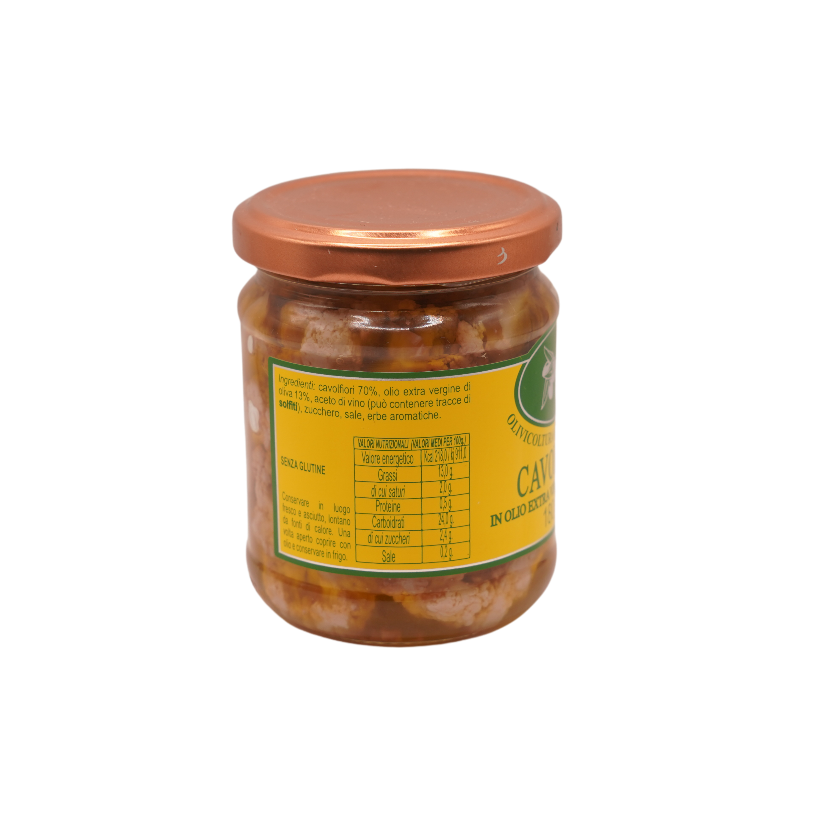Cavolfiori in Olio Extra Vergine di Oliva - Vasetto 180 g. - immagine 2