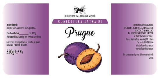 Confettura Extra di Prugna - Vasetto 320 g.