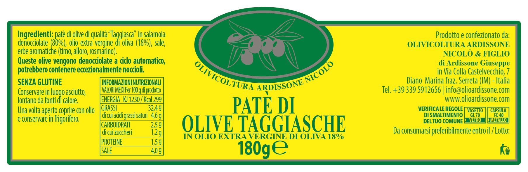 Pate’ di olive taggiasche