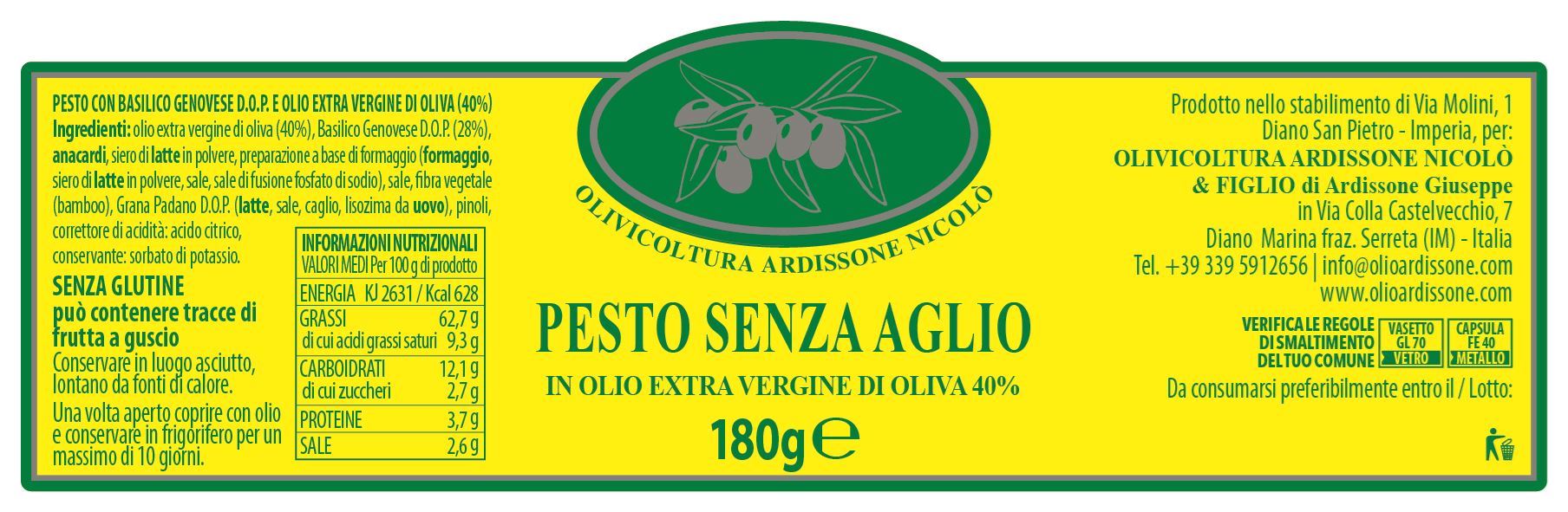 Pesto senza aglio
