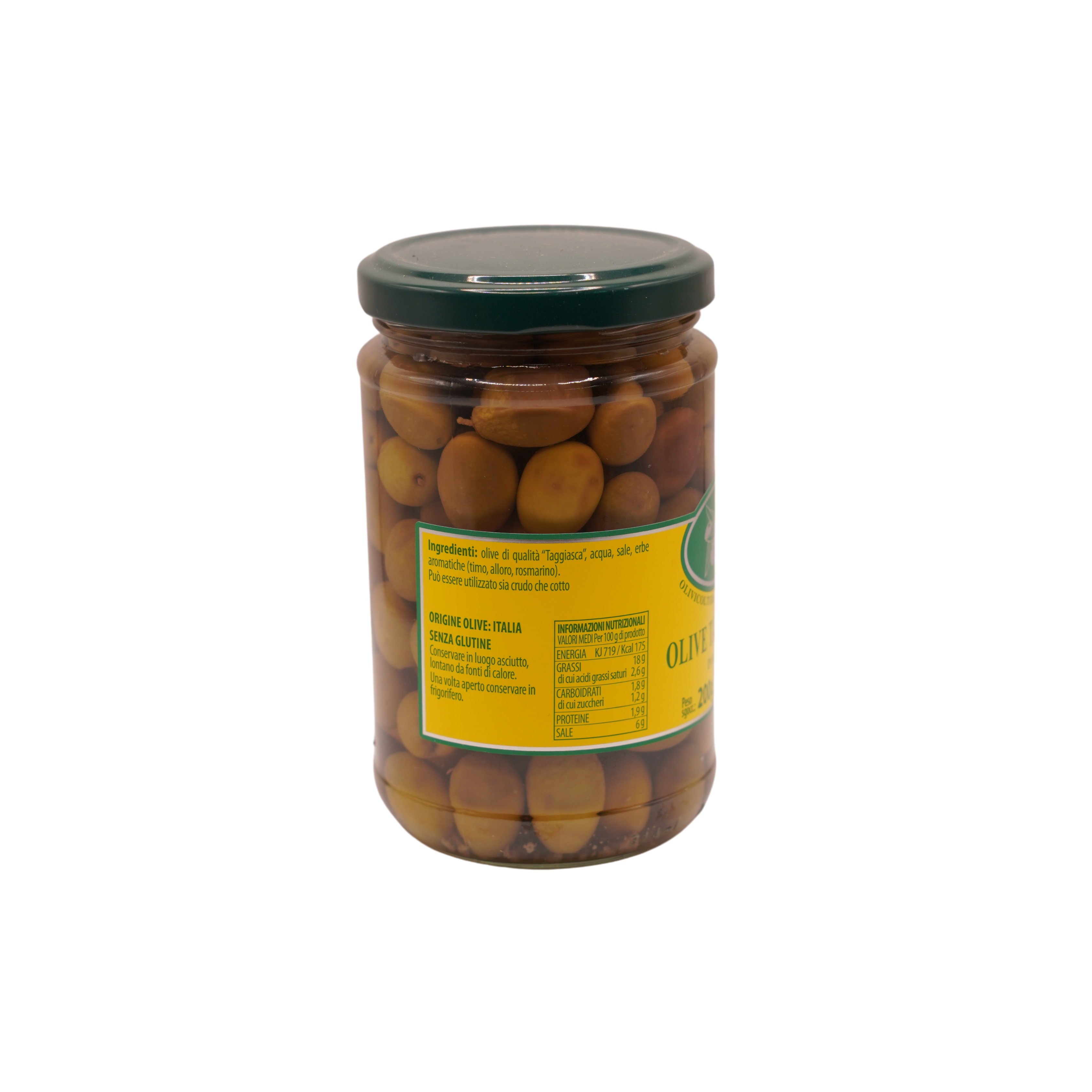 Olive Taggiasche in Salamoia - Vasetto 200g. - immagine 2