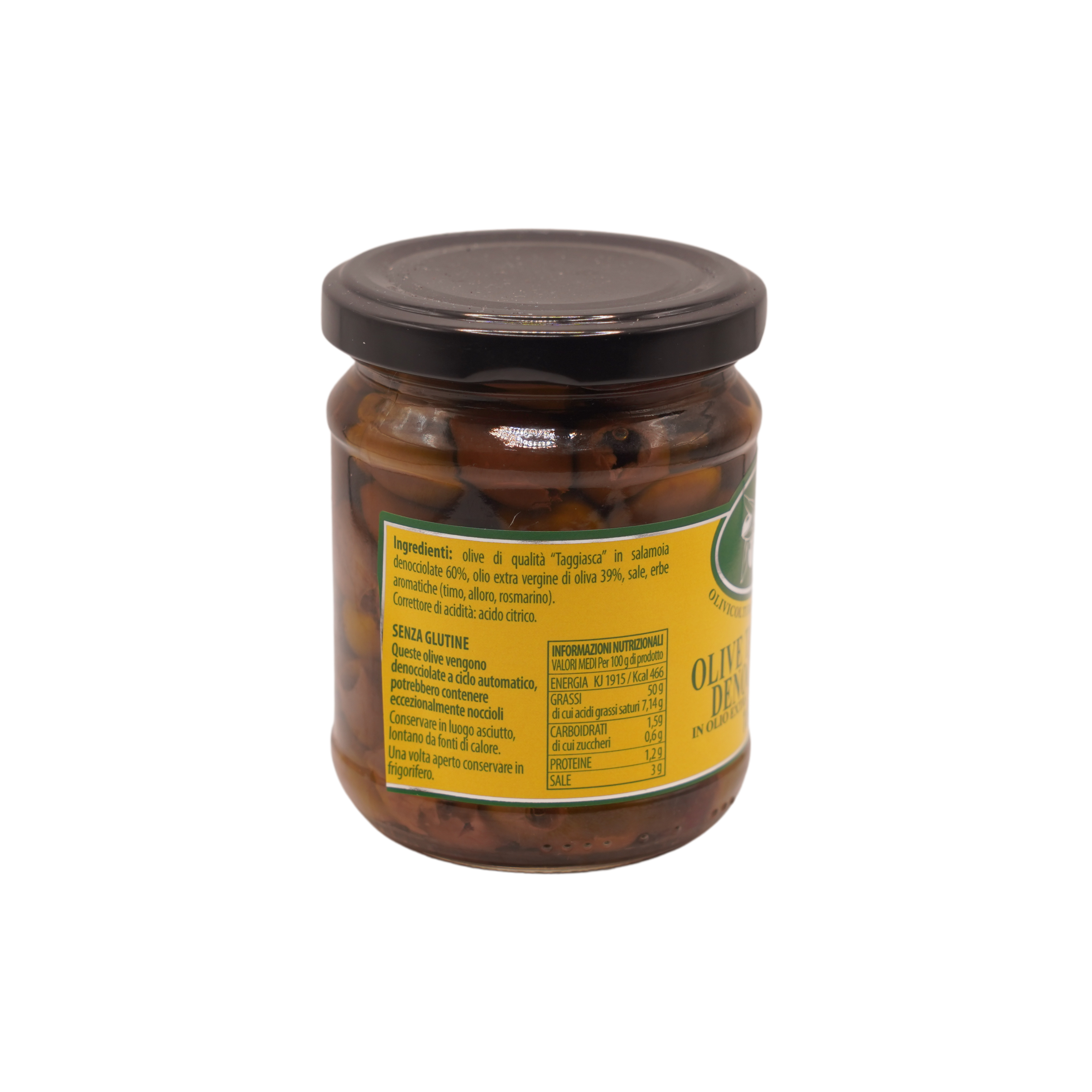 Olive Taggiasche denocciolate in Olio Extra Vergine di Oliva - Vasetto 180g. - immagine 2