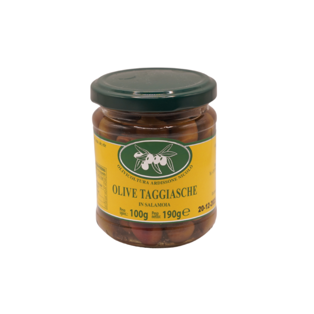 Olive Taggiasche in Salamoia - Vasetto 100g.