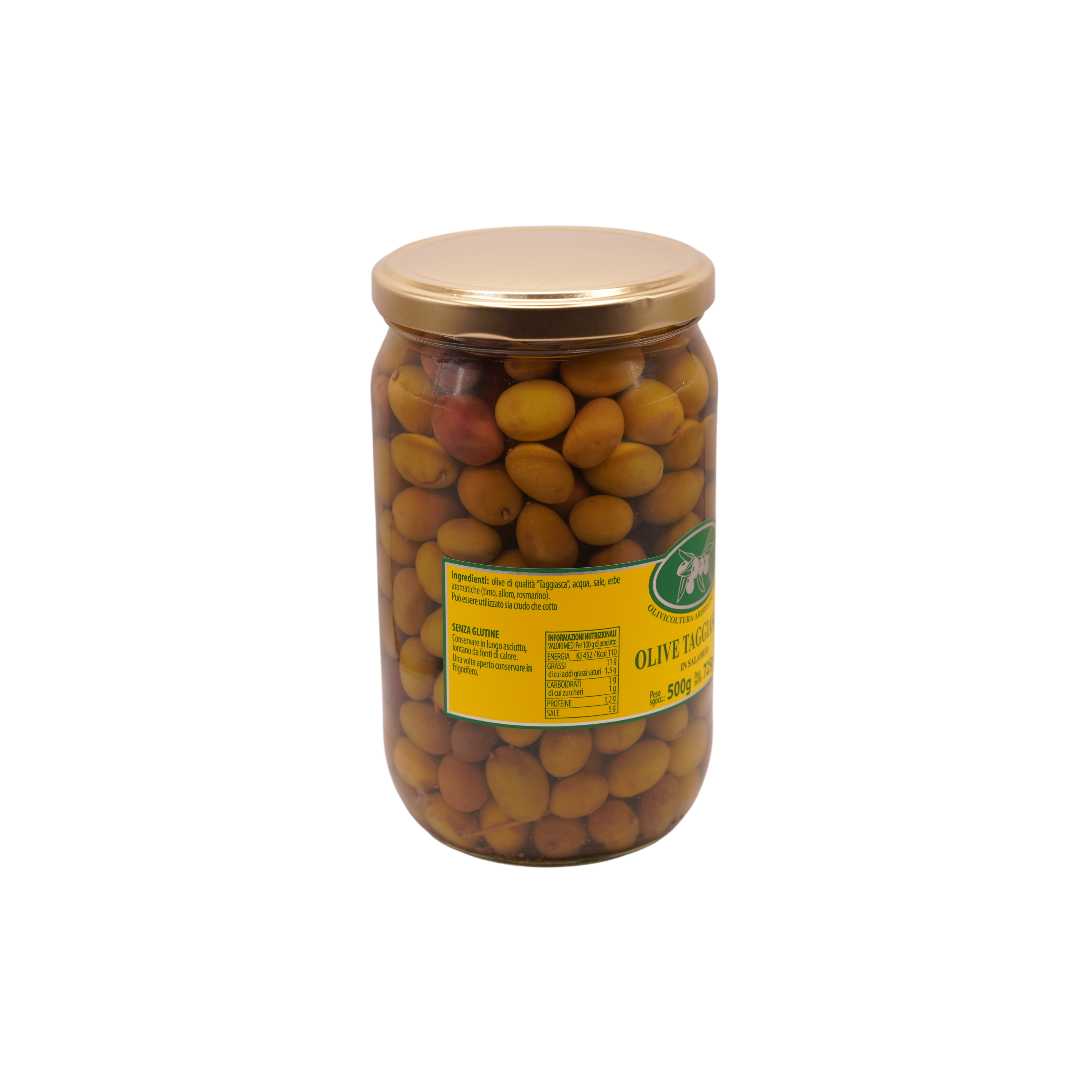 Olive Taggiasche in Salamoia - Vasetto 500g. - immagine 2