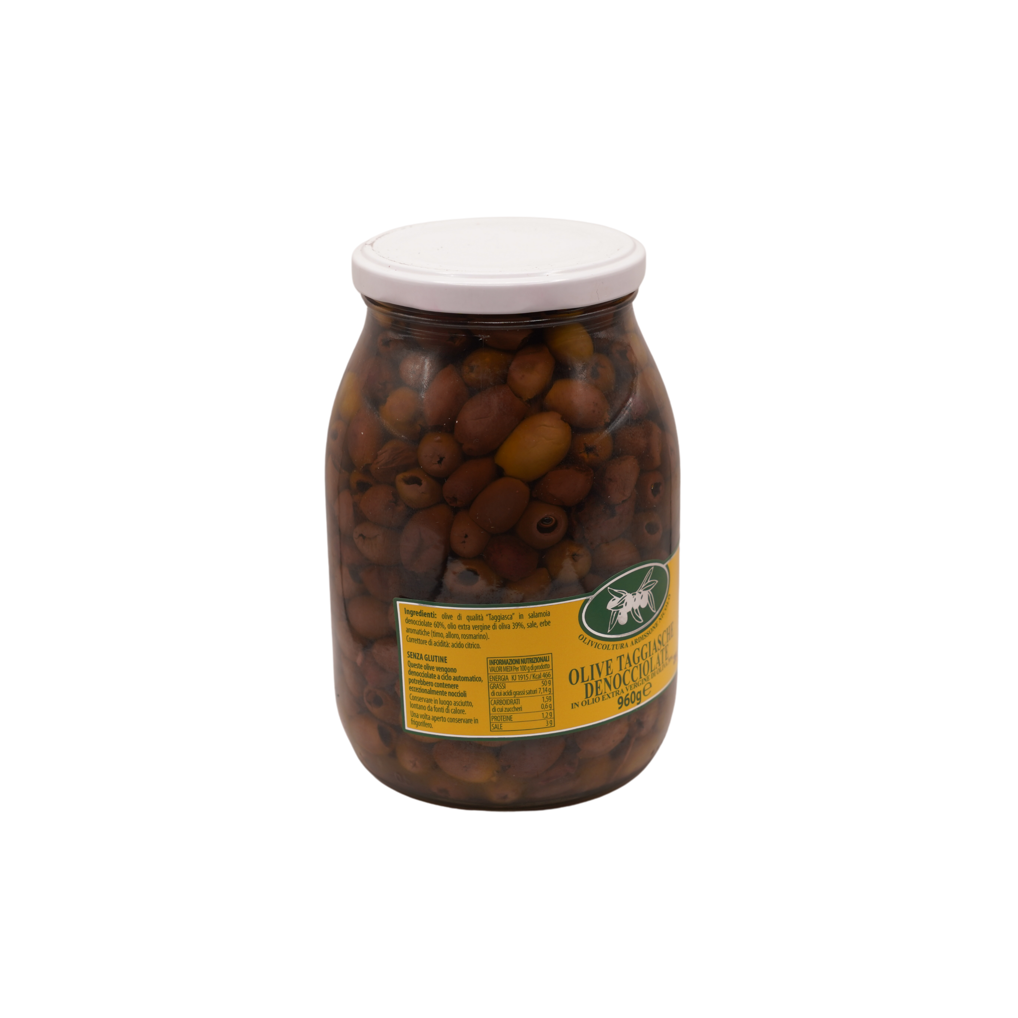 Olive Taggiasche denocciolate in Olio Extra Vergine di Oliva - Vasetto 960g. - immagine 2